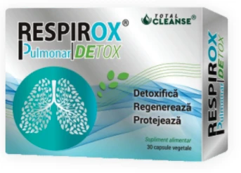 Respirox pulmonar detox total cleanse, 30cps - cosmo pharm