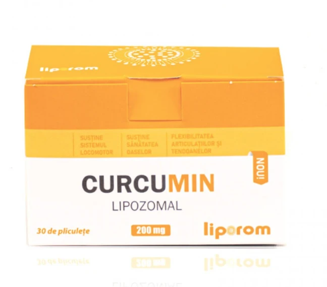 Curcumin lipozomal 200mg, 30plicuri - liporom