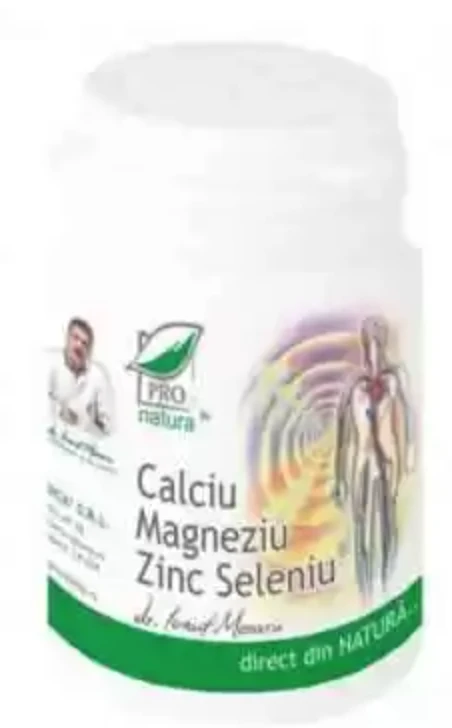 Medica - Pro Natura Calciu, magneziu si zinc, 60cps - pro natura