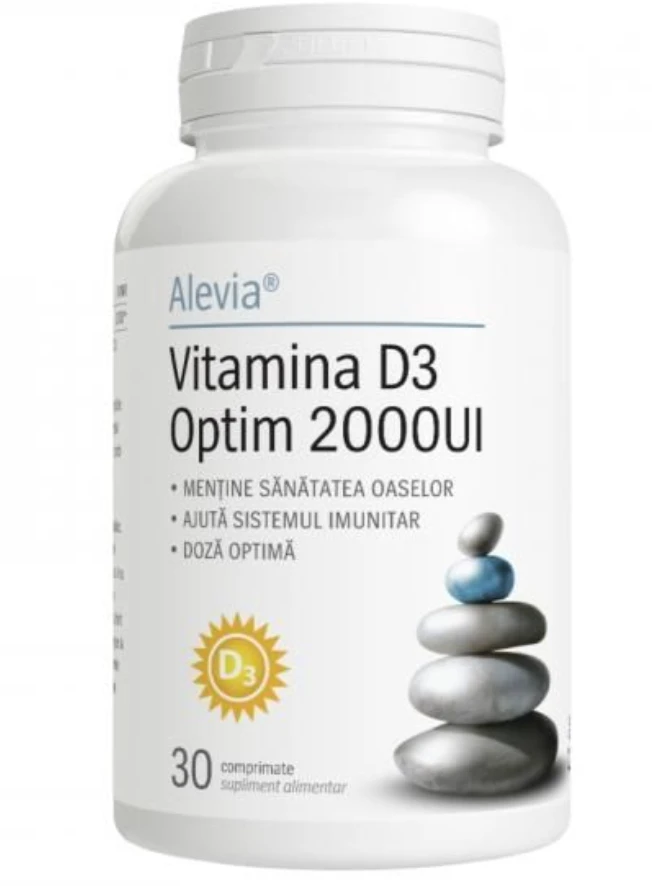 Vitamina d3 optim 2000ui, 30cpr - alevia