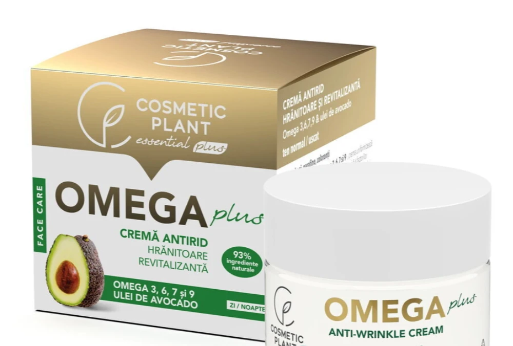 Crema antirid hranitoare de zi si noapte omega plus, 50ml - cosmetic plant