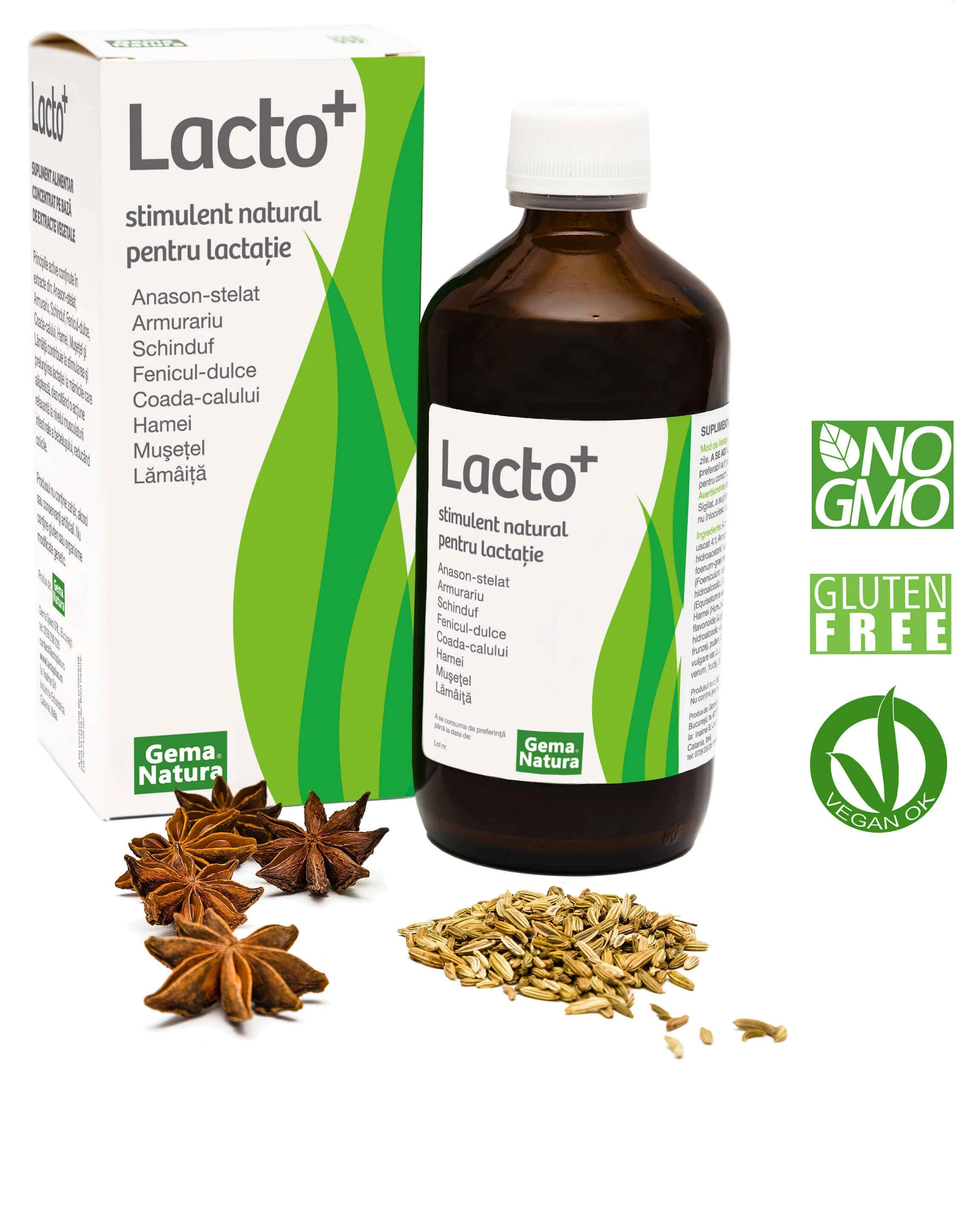 Lacto plus 250ml - stimulent natural pt lactatie - gemanatura