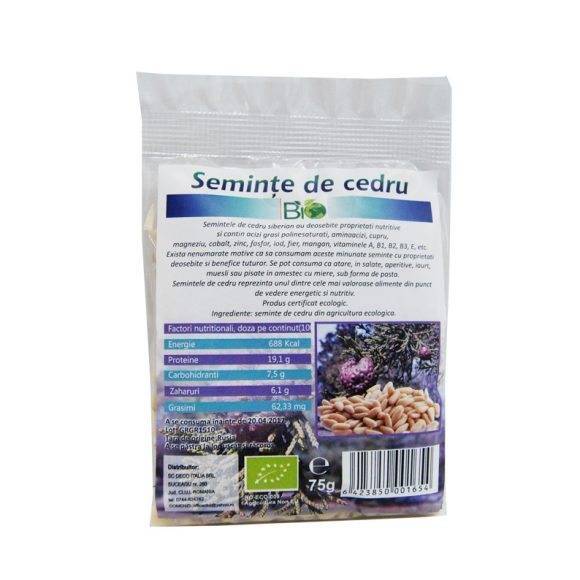 Seminte de cedru bio 75g - DECO ITALIA