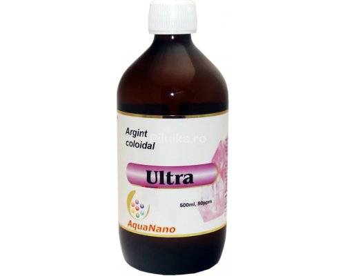 ARGINT COLOIDAL ULTRA 80ppm 500ml, AQUANANO