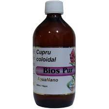 CUPRU COLOIDAL BIOS PLUS 30ppm 500ml, AQUANANO