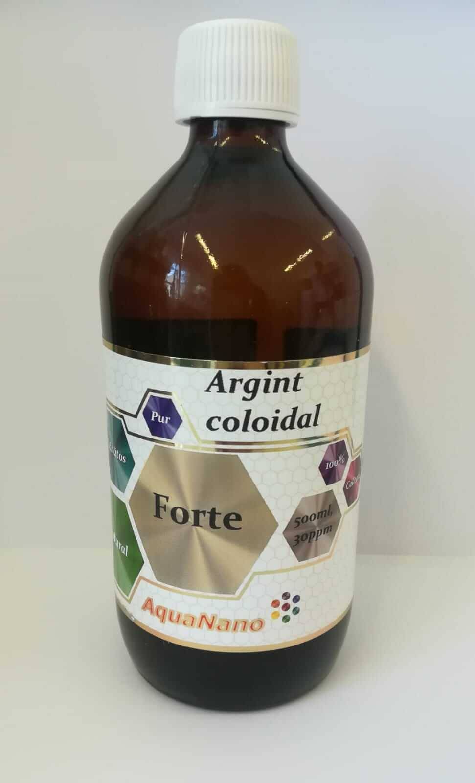 Argint coloidal FORTE 30ppm - 500ml - AquaNano
