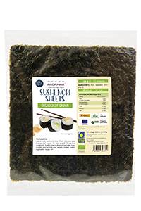 Alge nori pt sushi (Porphyra umbilicalis)  raw eco-bio 30g - 10 folii Algamar
