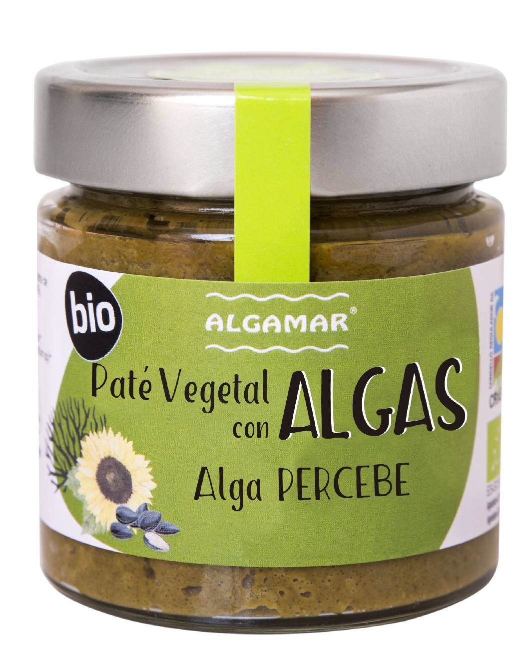 Pate vegetal cu alge Percebe, eco-bio, 180g - Algamar