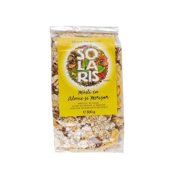 Musli cu alune si merisor, 300g - Solaris