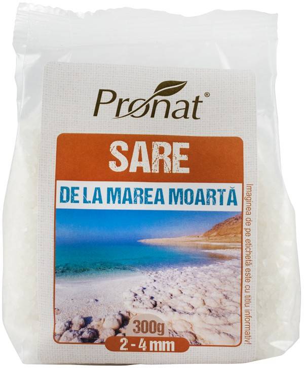 SARE DE LA MAREA MOARTA GRUNJOASA 300g - Pronat
