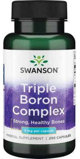 Triple Boron Complex, 3 forme de BOR, 3mg, 250 capsule, Swanson