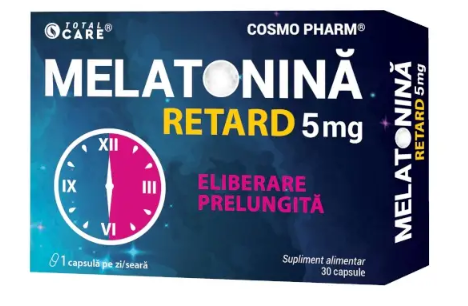 Melatonina retard 5mg, 30cps - Cosmon Pharm