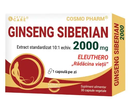 Ginseng Siberian 2000mg, 30cps - Cosmo Pharm