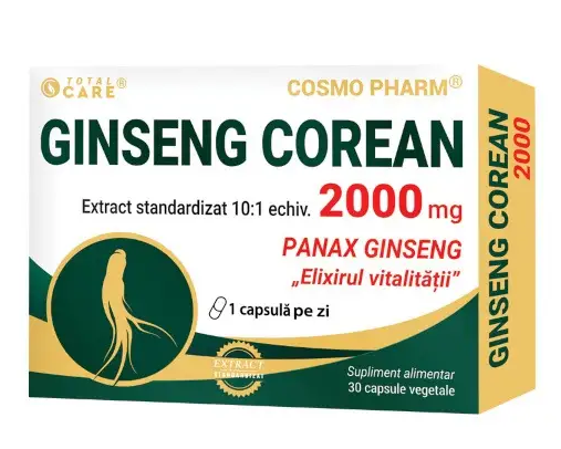 Ginseng Corean 2000mg , 30cps - Cosmo Pharm