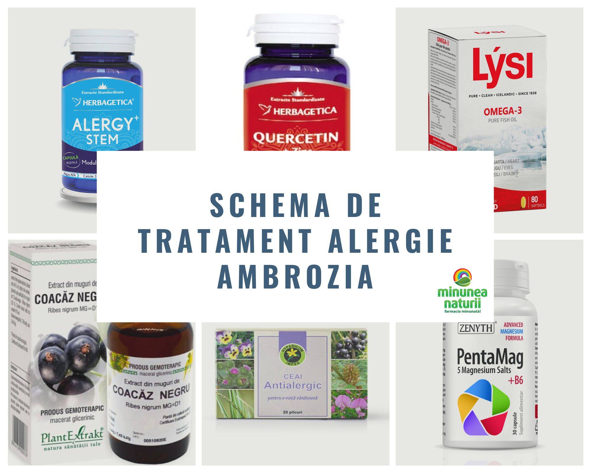 Schema de tratament antialergic I (alergie la ambrozia)