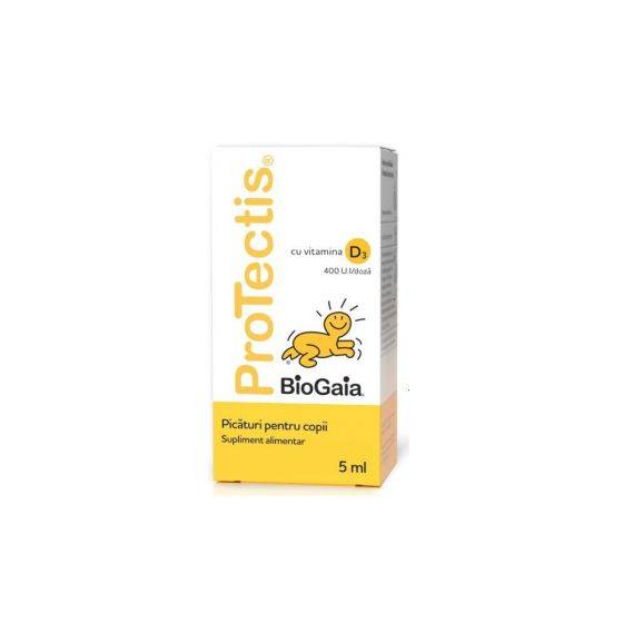 Protectis picaturi pentru copii cu vitamina D3 400 UI, 5 ml, EwoPharma