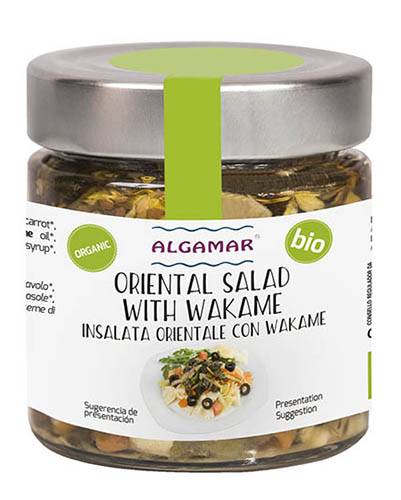 Salata orientala cu alge wakame, eco-bio, 180 g, Algamar