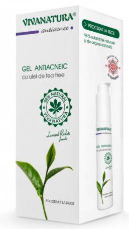 GEL ANTIACNEIC Cu ulei de tea tree 50ml - VIVA NATURA