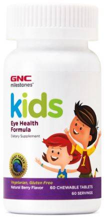 Milestones Kids Eye Health Formula - Suport Pentru Sanatatea Vizuala a copiilor - 60cps - GNC