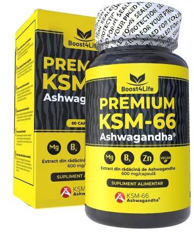 ASHWAGANDHA PREMIUM KSM-66, 60 capsule - BOOST 4LIFE
