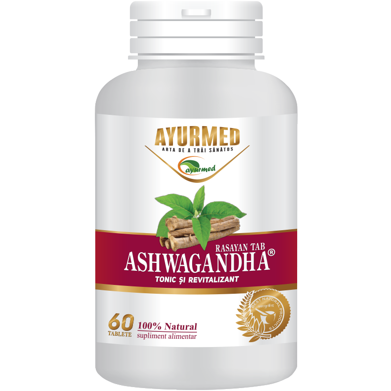 Ashwagandha RASAYAN, adaptogen ayurvedic, 60 tablete - Ayurmed