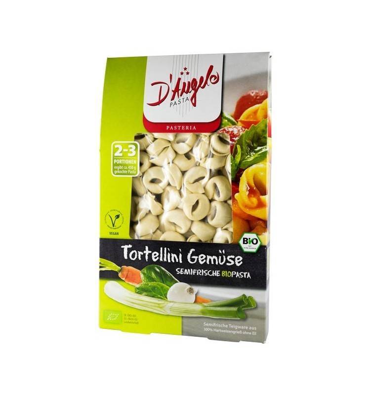 Tortellini cu legume, eco-bio, 250g - d’angelo pasta