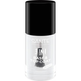 Lac de unghii 3 in 1, baza si top coat, 8 ml, Sante