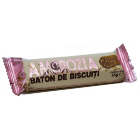 Baton de biscuiti fara zahar adaugat, 65g - Hiper Ambrozia