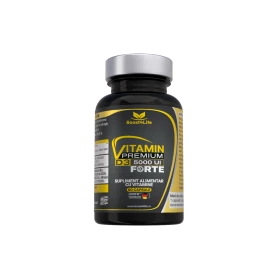 Vitamina D3 Premium Forte 5000 UI, 60 capsule moi, Boost4Life