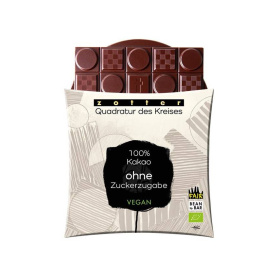 Ciocolata vegana 100% cacao, eco-bio si fairtrade, 70 g, Zotter