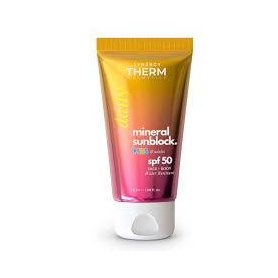 Crema minerala SPF 50 pentru copii si adulti, Mineral Sunblock, 50 ml, Synergy Therm