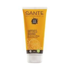 Gel de dus cu portocala, Happiness, 200 ml, Sante