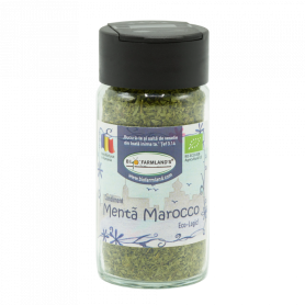Condiment Menta Marocco, flacon, eco-bio, 20 g, Biofarmland