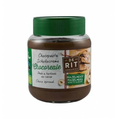 Chocoreale, crema de ciocolata cu alune - eco-bio 350g - De Rit