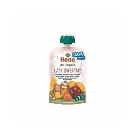 Piure din cartof dulce, prune, dovleac si capsuni, pentru copii, + 6 luni, eco-bio, Holle