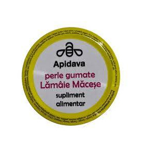 Perle Gumate cu Suc de Lamaie si Macese, 50 g, Apidava