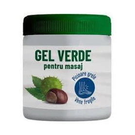 Gel verde pentru masaj, picioare grele si vene fragile, 500 ml, Ondia