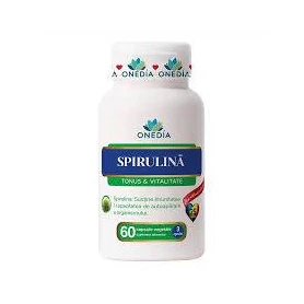 Spirulina, Tonus si Vitalitate, 60 capsule vegetale, Onedia