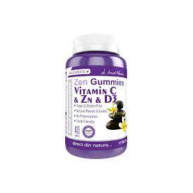 Zen Gummies Vitamin C & Zn & D3, 40 jeleuri, Medica - Pro Natura