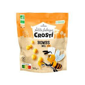 Bilute expandate cu miere, pentru copii, eco-bio, 300 g, Crosti