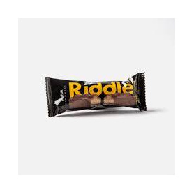 Napolitana cu pasta de arahide si ciocolata neagra, 45 g, Riddle
