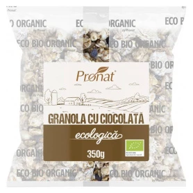 Granola cu ciocolata, eco-bio, 350 g, Pronat