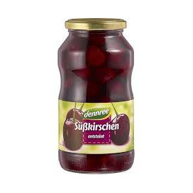 Compot de cirese, fara samburi, eco-bio, 360 g, Dennree