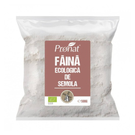 Faina de grau semola, eco-bio, 500 g, Pronat