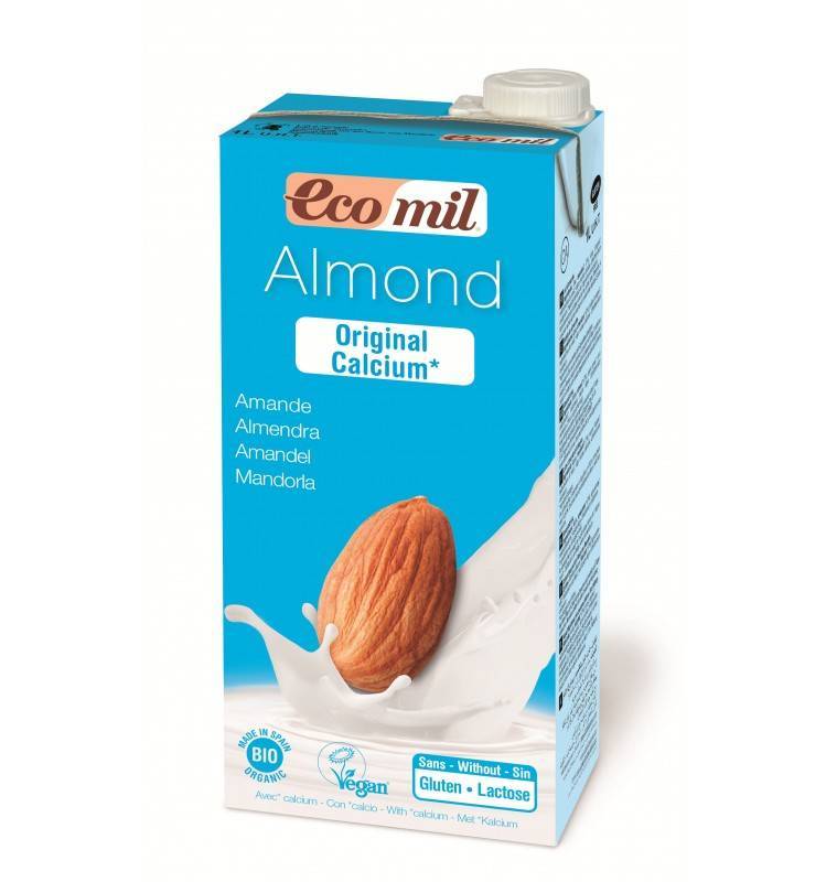 Lapte de migdale cu calciu - eco-bio 1l - ecomil