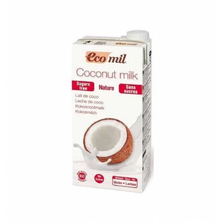 Lapte vegetal de cocos, fara zahar - eco-bio 1L - Ecomil