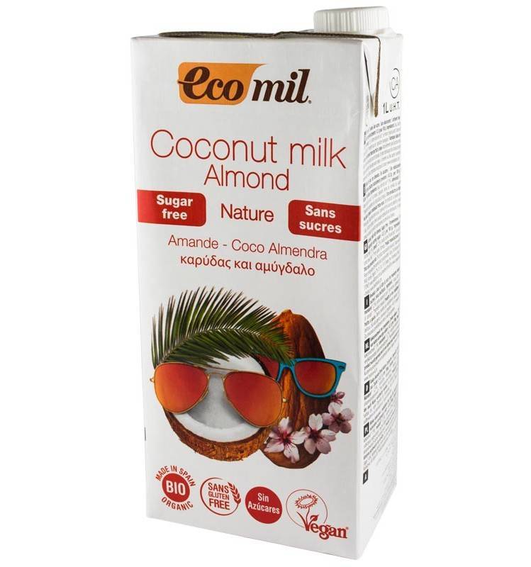 Lapte de cocos cu migdale - eco-bio 1l - ecomil