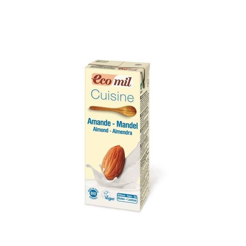 Smantana vegetala de migdale natur - eco-bio 200ml - Ecomil