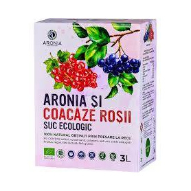 Suc de Aronia si Coacaze Rosii, eco-bio, 3L, Aronia Charlottenburg