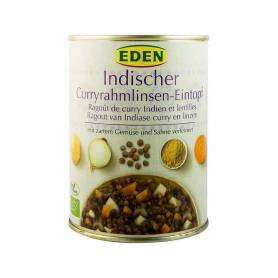 Ghiveci indian de linte cu smantana si curry - eco-bio 560g - Eden